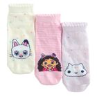 Cool Club, Sosete pentru fete, talpici, mix, imprimeu Gabby's Dollhouse, set, 3 buc.