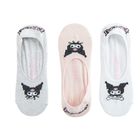 Cool Club, Sosete pentru fete, talpici pentru balerini, mix, set, 3 buc., imprimeu Kuromi