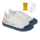 Cool Club, Tenisi pentru baieti, ecru, imprimeu Marvel Super Heroes, talpa Barefoot