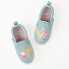 Cool Club, Tenisi tip slip on pentru fete, albastru, imprimeu Peppa Pig