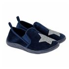 Cool Club, Tenisi tip slip on pentru fete, velur, albastru inchis, imprimeu stele