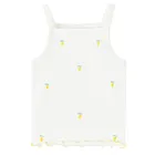 Cool Club, Top pentru fete, din tricot striat, alb