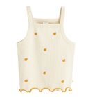 Cool Club, Top pentru fete, din tricot striat, bej