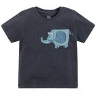 Cool Club, Tricou baieti, gri, imprimeu elefant