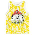 Cool Club, Tricou fara maneci pentru baieti, alb-galben, imprimeu Paw Patrol