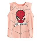Cool Club, Tricou fara maneci pentru baieti, portocaliu, imprimeu Spider-Man