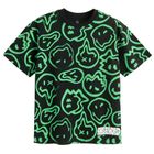 Cool Club, Tricou lejer pentru baieti, negru, imprimeu SmileWorld