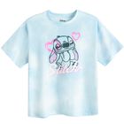 Cool Club, Tricou lejer pentru fete, albastru, imprimeu Lilo si Stitch