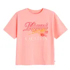 Cool Club, Tricou lejer pentru fete, roz fluo