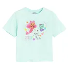 Cool Club, Tricou lejer pentru fete, turcoaz, imprimeu Gabby's Dollhouse
