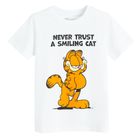 Cool Club, Tricou pentru baieti, alb, imprimeu Garfield