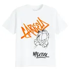 Cool Club, Tricou pentru baieti, alb, imprimeu Garfield