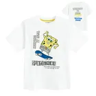 Cool Club, Tricou pentru baieti, alb, imprimeu SpongeBob