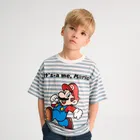 Cool Club, Tricou pentru baieti, alb, imprimeu Super Mario