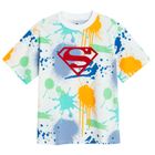 Cool Club, Tricou pentru baieti, alb, imprimeu Superman