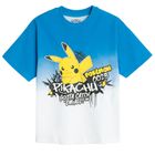 Cool Club, Tricou pentru baieti, albastru-alb, Pokemon