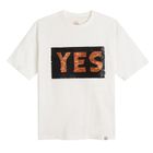 Cool Club, Tricou pentru baieti, ecru, paiete duble, imprimeu yes/no