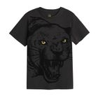 Cool Club, Tricou pentru baieti, gri inchis, imprimeu pantera
