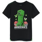 Cool Club, Tricou pentru baieti, negru, imprimeu Minecraft