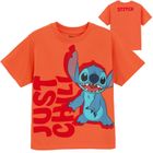 Cool Club, Tricou pentru baieti, portocaliu, imprimeu Lilo si Stitch