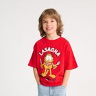 Cool Club, Tricou pentru baieti, rosu, imprimeu Garfield