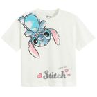 Cool Club, Tricou pentru fete, alb, imprimeu Lilo si Stitch