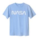 Cool Club, Tricou pentru fete, albastru, paiete, imprimeu NASA