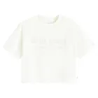 Cool Club, Tricou pentru fete, crop top, alb