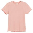 Cool Club, Tricou pentru fete, din tricot striat, portocaliu