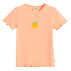Cool Club, Tricou pentru fete, din tricot striat, portocaliu
