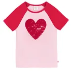 Cool Club, Tricou pentru fete, din tricot striat, roz