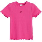 Cool Club, Tricou pentru fete, din tricot striat, roz