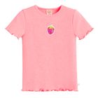 Cool Club, Tricou pentru fete, din tricot striat, roz
