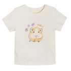 Cool Club, Tricou pentru fete, ecru, imprimeu hamster