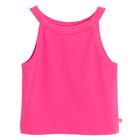 Cool Club, Tricou pentru fete fara maneci, din tricot striat, roz