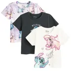 Cool Club, Tricou pentru fete, mix, set, 3 buc., imprimeu Lilo si Stitch