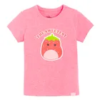 Cool Club, Tricou pentru fete, roz, imprimeu Squishmallows