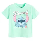 Cool Club, Tricou pentru fete, turcoaz, imprimeu Lilo si Stitch
