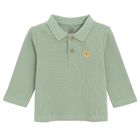 Cool Club, Tricou polo cu maneca lunga pentru baieti, verde