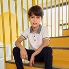 Cool Club, Tricou polo cu maneca scurta pentru baieti, alb