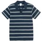 Cool Club, Tricou polo cu maneca scurta pentru baieti, din tricot, bleumarin