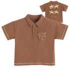 Cool Club, Tricou polo cu maneca scurta pentru baieti, maro