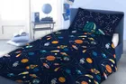Cosmos, Fluo, set lenjerie de pat single, 160-200 cm