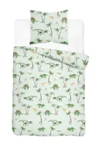 Dinozauri, set lenjerie de pat single, 140-200 cm