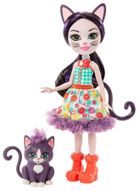 Enchantimals, Ciesta Cat si figurina, papusa cu accesorii