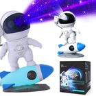 Extralink Home, Proiector de stele cu racheta si cliseu, Lumina de noapte, pentru copii, Astronaut