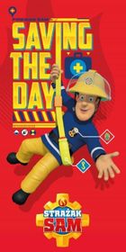 Fireman Sam, prosop de bumbac, 70-140 cm