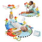 Fisher-Price, Covoras senzorial educativ pentru nou-nascuti si bebelusi 3 in 1, Caruselul stimulativ