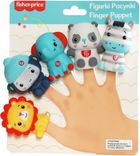 Fisher-Price, jucarie de baie, figurine, marionete pentru degete, 5 buc.