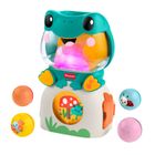 Fisher-Price, Light-Up & Roll Frog, jucarie interactiva cu bile